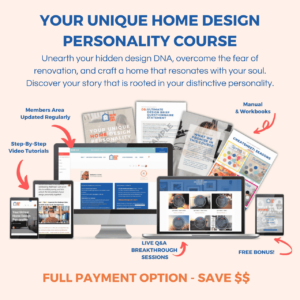 Your Unique Home Design Personality course - Single Payment